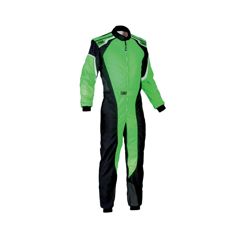 OMP Italy KS-3 MY19 Kids Karting Suit green (with CIK FIA homologation)