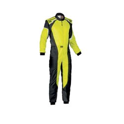 OMP Italy KS-3 MY19 Kids Karting Suit yellow (with CIK FIA homologation)