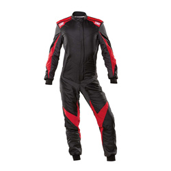 OMP Italy ONE EVO X Racing Suit Black/Red (FIA homologation)