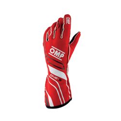 OMP Italy ONE-S MY20 Racing Gloves Red (FIA)