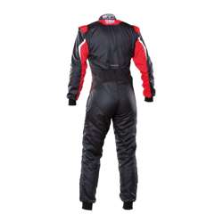 OMP Italy TECNICA EVO MY21 Racing Suit Black-Red (FIA homologation)