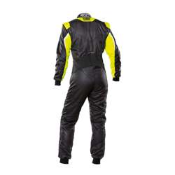 OMP Italy TECNICA EVO MY21 Racing Suit Black-Yellow (FIA homologation)