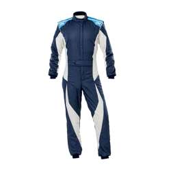 OMP Italy TECNICA EVO MY21 Racing Suit Navy blue (FIA homologation)