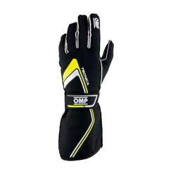 OMP Italy TECNICA MY21 Racing Gloves Black/Yellow (FIA)