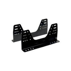 OMP Universal Aluminium Seat Brackets Black - 400 mm