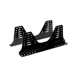 OMP Universal Aluminium Seat Brackets Black - 495 mm