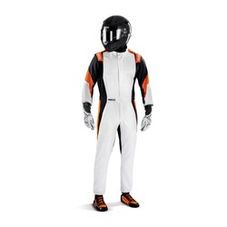 Sparco Italy Competition MY22 Racing Suit white-orange (FIA)