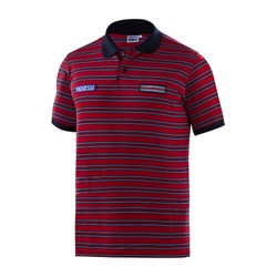 Sparco Italy Mens Martini Sportline Polo shirt red