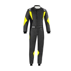 Sparco Italy SUPERLEGGERA Racing Suit Grey-Yellow (FIA)