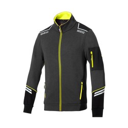 Sparco Italy TECH Sweatshirt grey-yellow