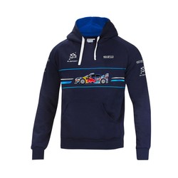 Sparco M-Sport WRT Mens Rally Car Hoodie navy blue