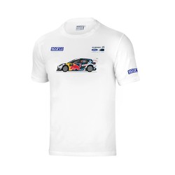 Sparco M-Sport WRT Mens Rally Car T-shirt white