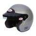 Bell MAG Rally Open Face Helmet Silver without HANS Posts (FIA)